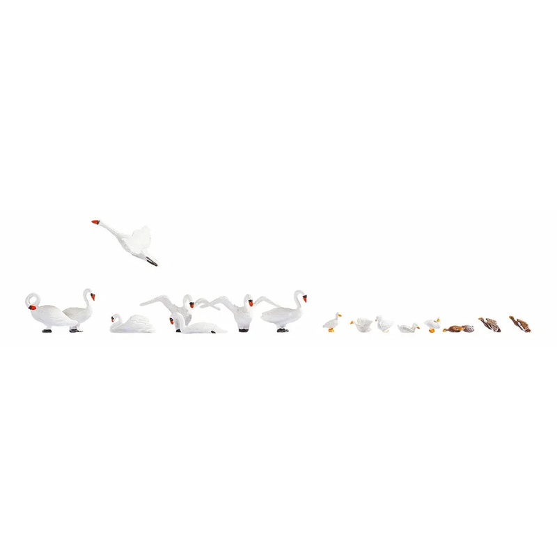 Swans (8) and Ducks (8) Figure Set