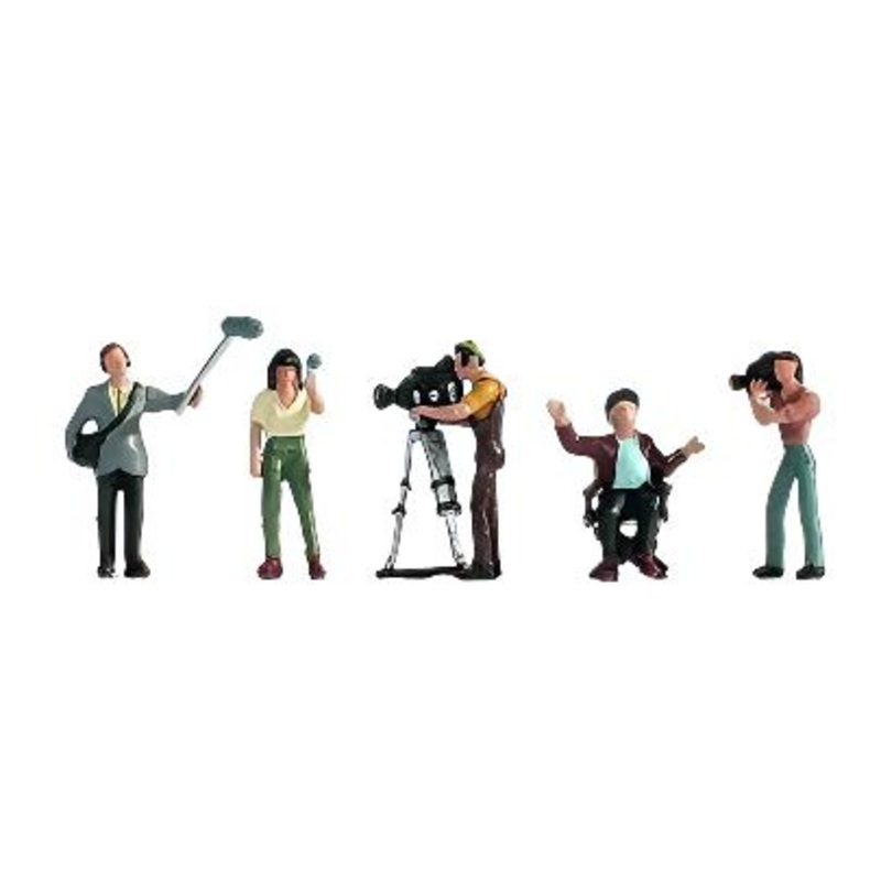 TV Camera Crew Figure Set of 5
