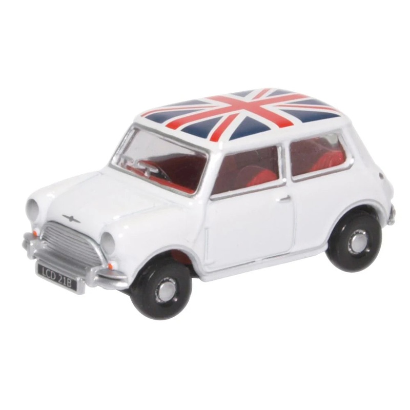 Austin Mini Cooper White Union Flag