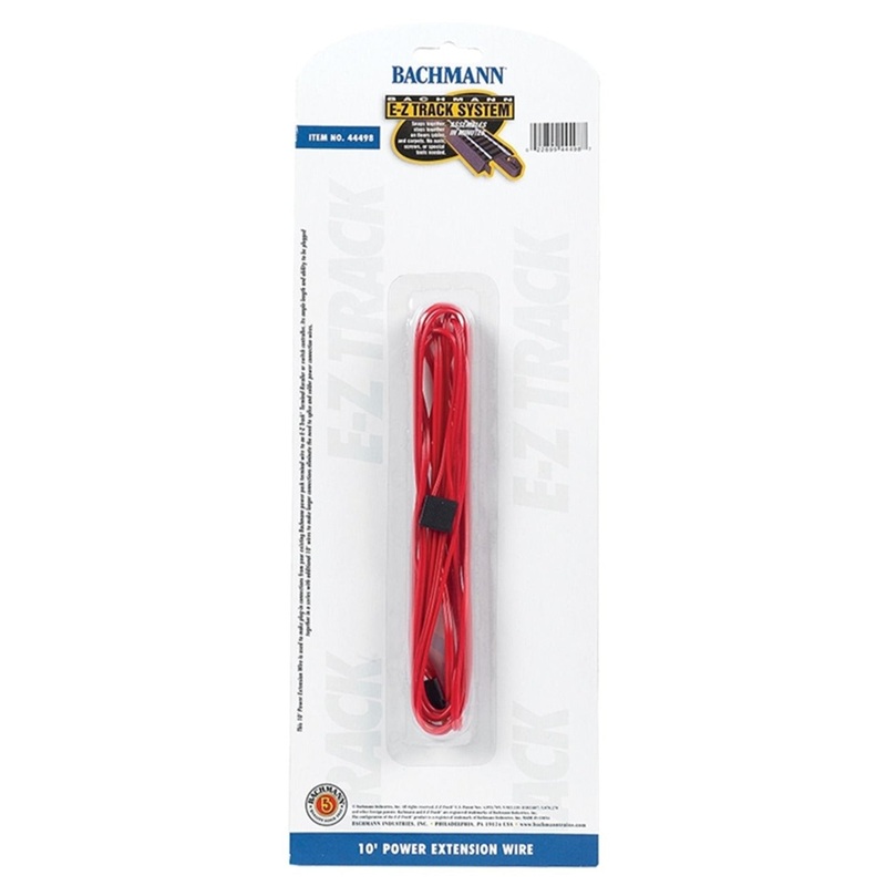 E-Z Track 10′ Power Extension Wire – Red (1/Card)