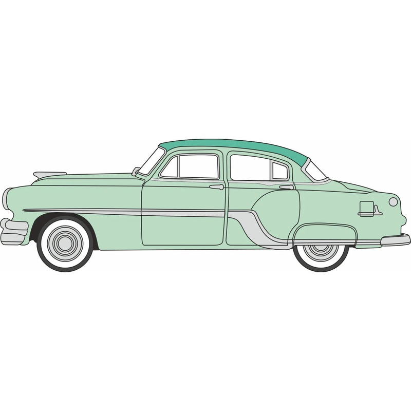 1954 Pontiac Chieftain 4 Dr Shannon Green/Brookmere Green