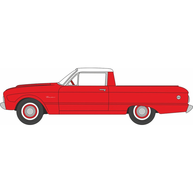 1960 Ford Falcon Ranchero Monte Carlo Red/Corinthian White