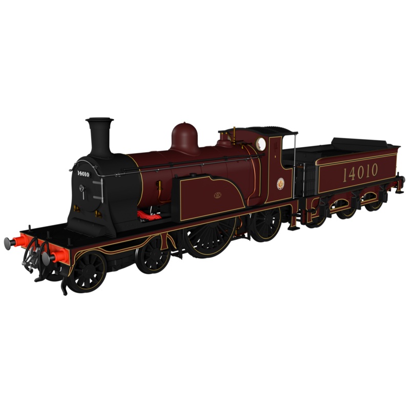 Caledonian Railway Single 4-2-2 LMS Lined Red No.14010 Steam Locomotive