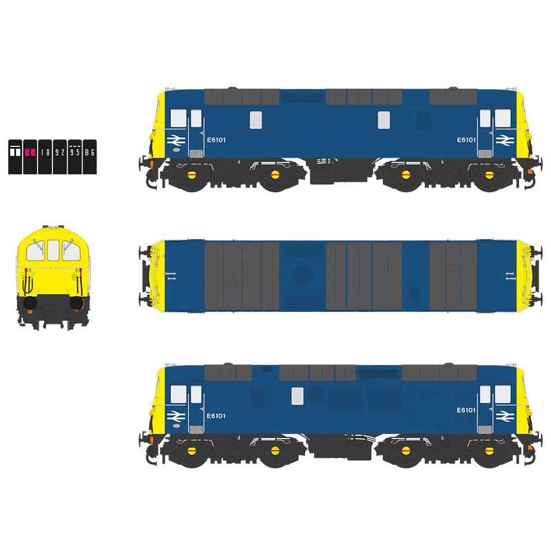 Class 74 Electro-Diesel E6101 BR Blue Electric Locomotive