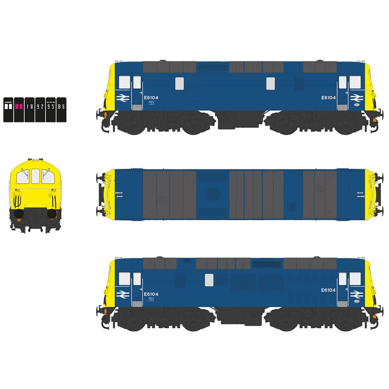 Class 74 Electro-Diesel E6104 BR Blue Electric Locomotive