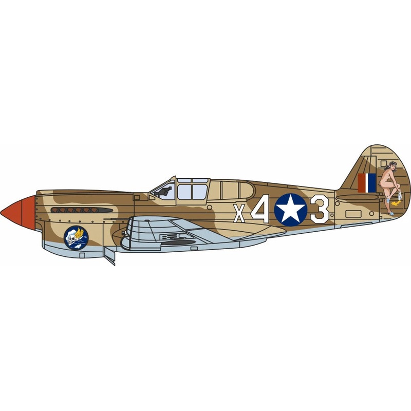 Curtiss P40-F Warhawk X43 Miss Memphis North Africa