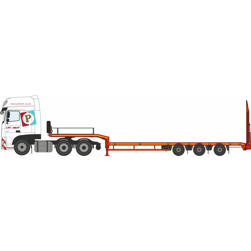DAF XF Euro 6 Semi Low Loader Pollock Lift & Shift