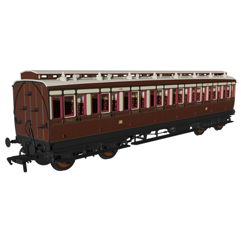 Evolution 48 Great Western Railway Chocolate and Cream (Early Monogram) Third No.1156