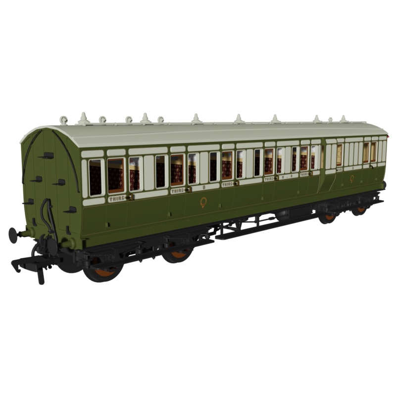 Evolution 48 Highland Railway Green and White Brake third No.9