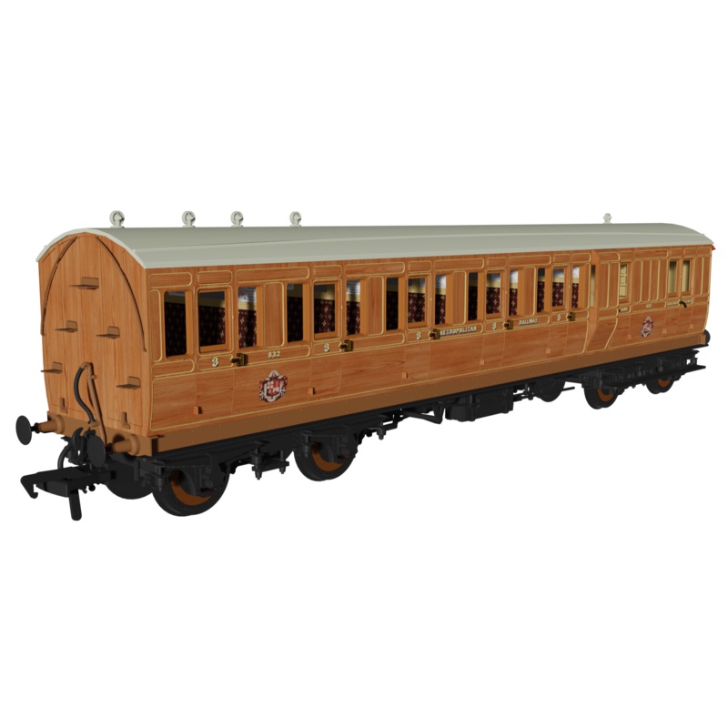 Evolution 48 Metropolitan Railway Teak Brake third No.632