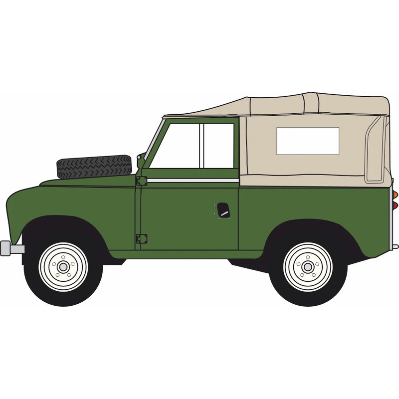 Land Rover Series 2A SWB Canvas Bronze Green