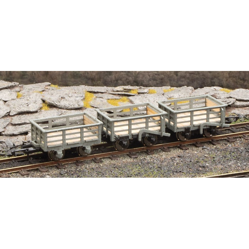 O-16.5 (NG7) Slate Wagons (3) Lasercut Kit