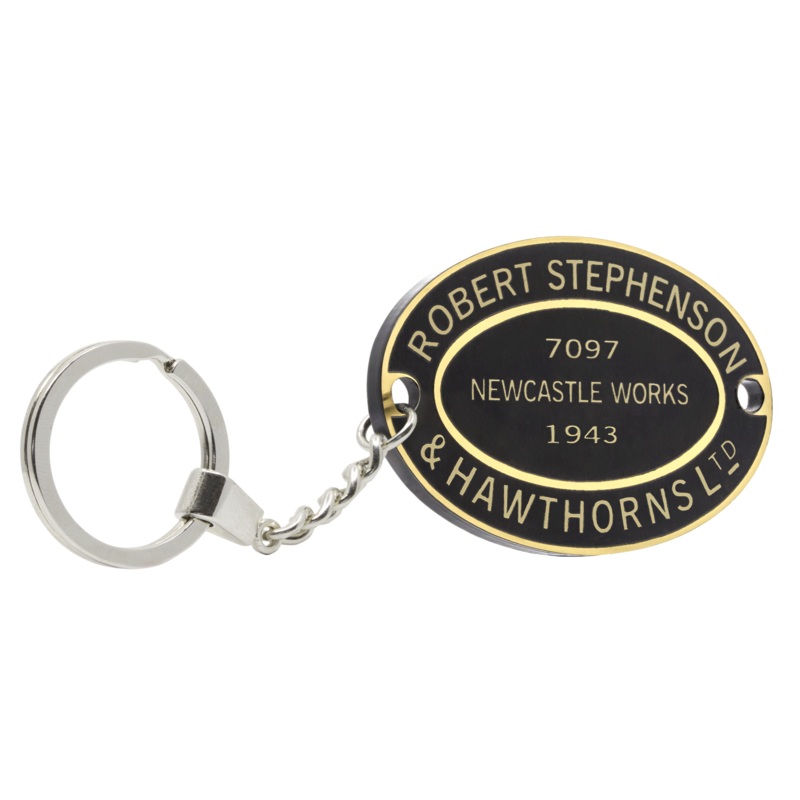 Robert Stephenson & Hawthorns Worksplate Keyring – 7097 WD 75061