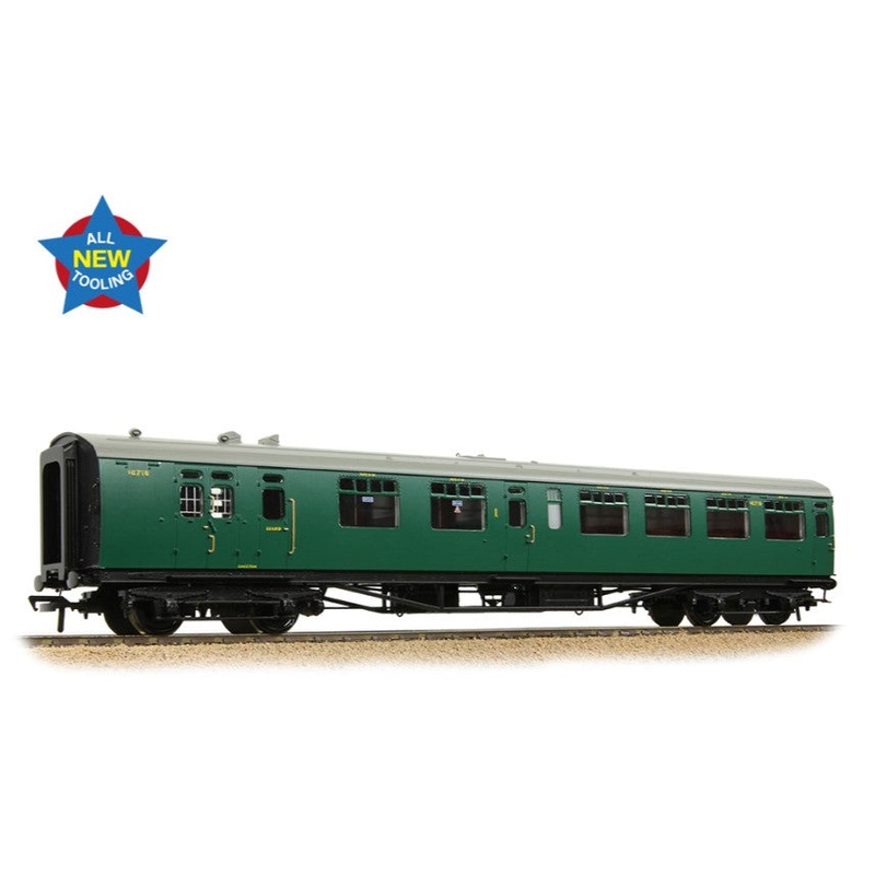 SR Bulleid Brake Composite Corridor 10 Vents BR (Ex-SR) Malachite Green No.S6718
