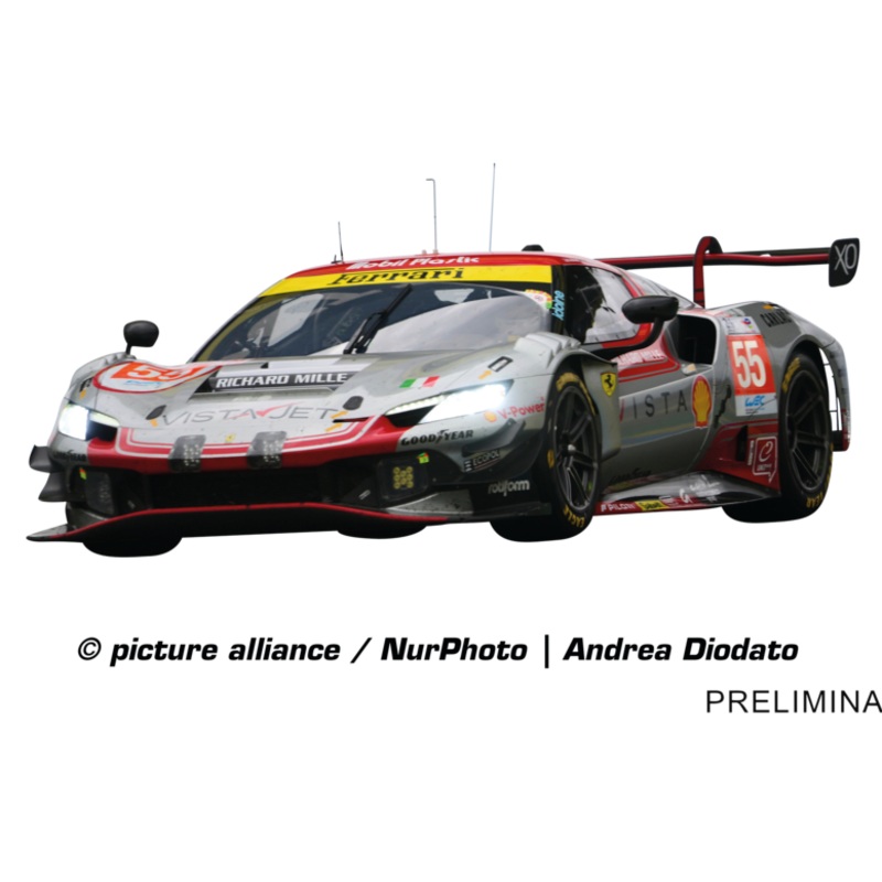 Carrera Evolution Ferrari 296 GT3 Vista AF Corse, No.55 FIA WEC 2024