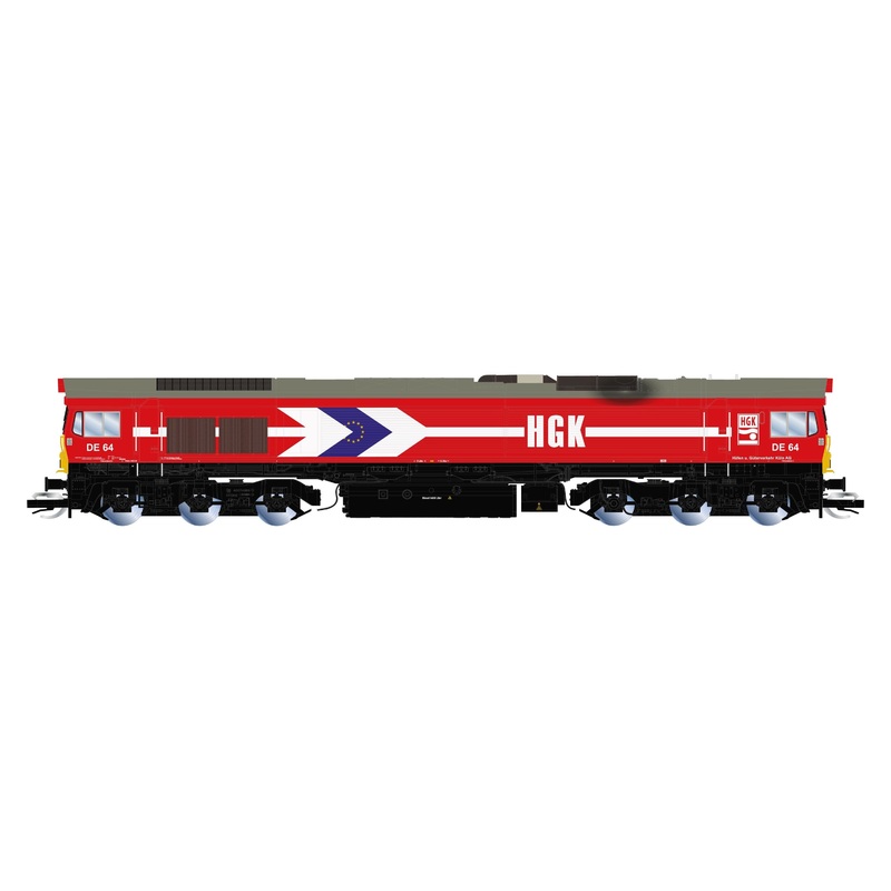 Class 66 HGK Red Livery with Yellow Front Ep.V-VI Diesel-Electric Locomotive – DCC Sound