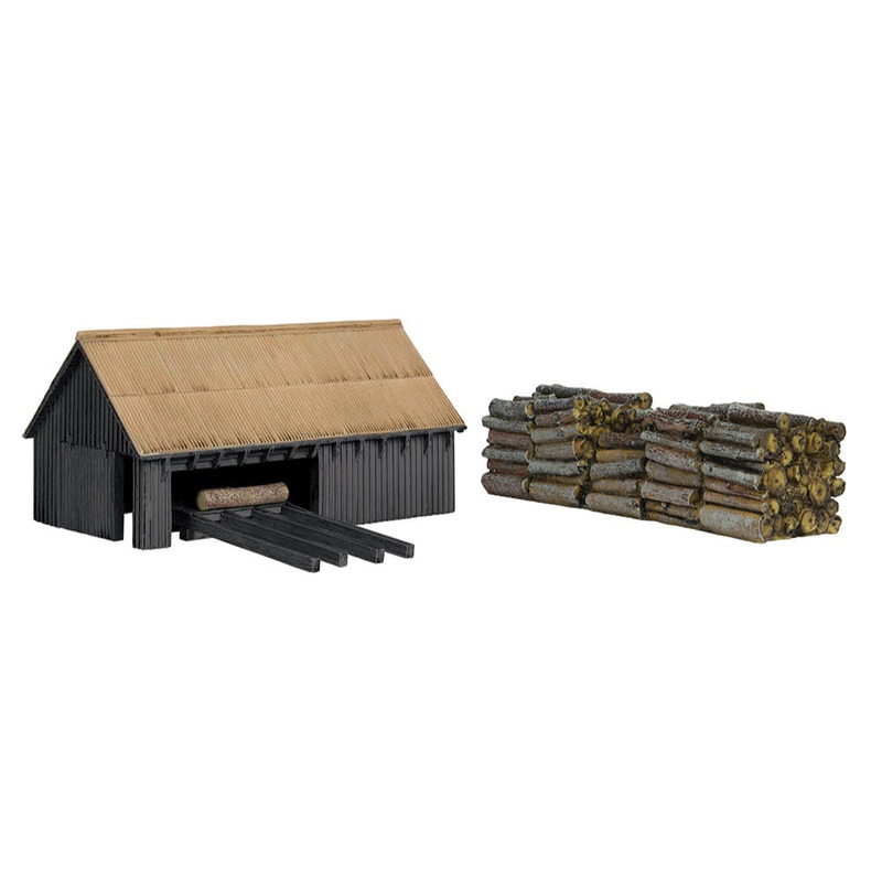 Sawmill and Woodpile Black