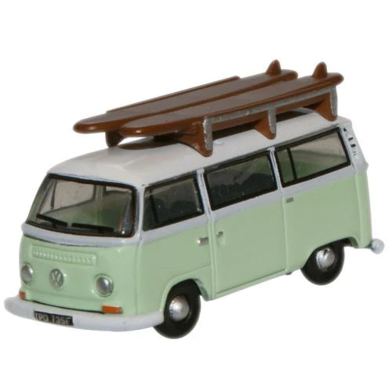 VW Bay Window Minibus Birch Green/White