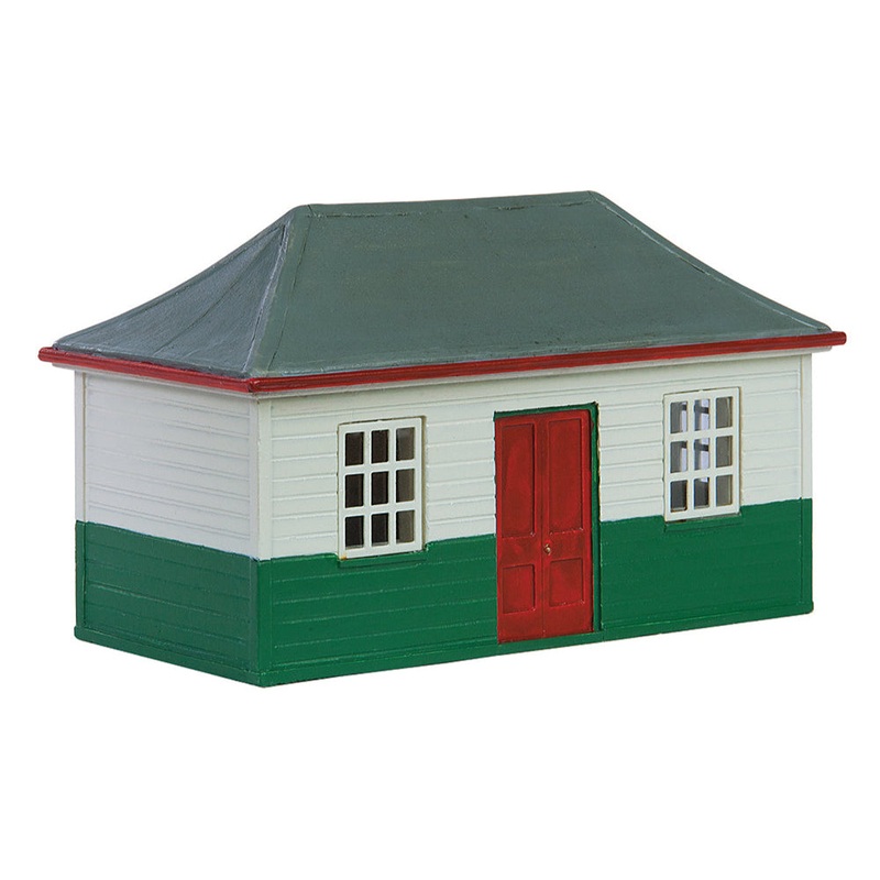 Wooden Pagoda Shed White & Green
