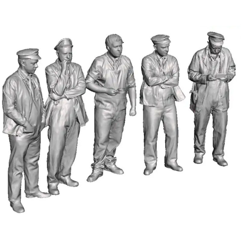 1:48 Scale Railway & Lineside Loco crews on shed