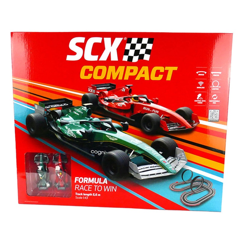 Compact 1:43 Formula Race to Win 5.6m Race Set