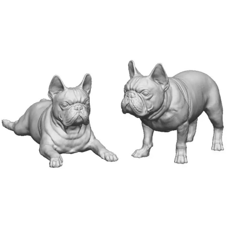 O Gauge – Pets, Wildlife & Livestock – French Bulldogs x2