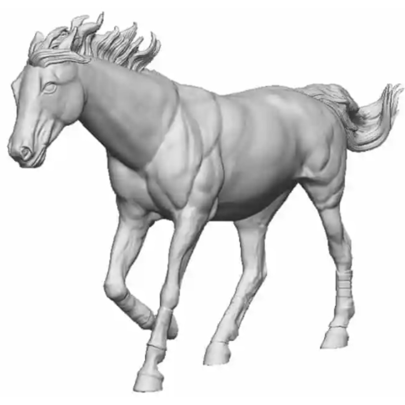 OO Gauge – Pets, Wildlife & Livestock – Thoroughbred Horse Running