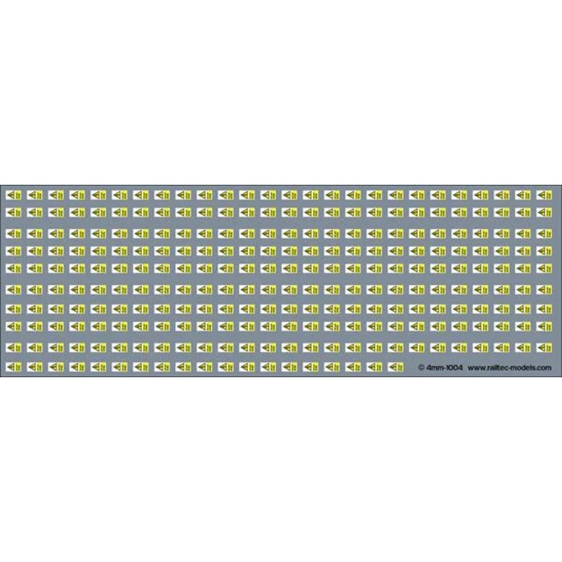 Overhead Warning Electrification Flashes: 1990s/2000s Waterslide Decals