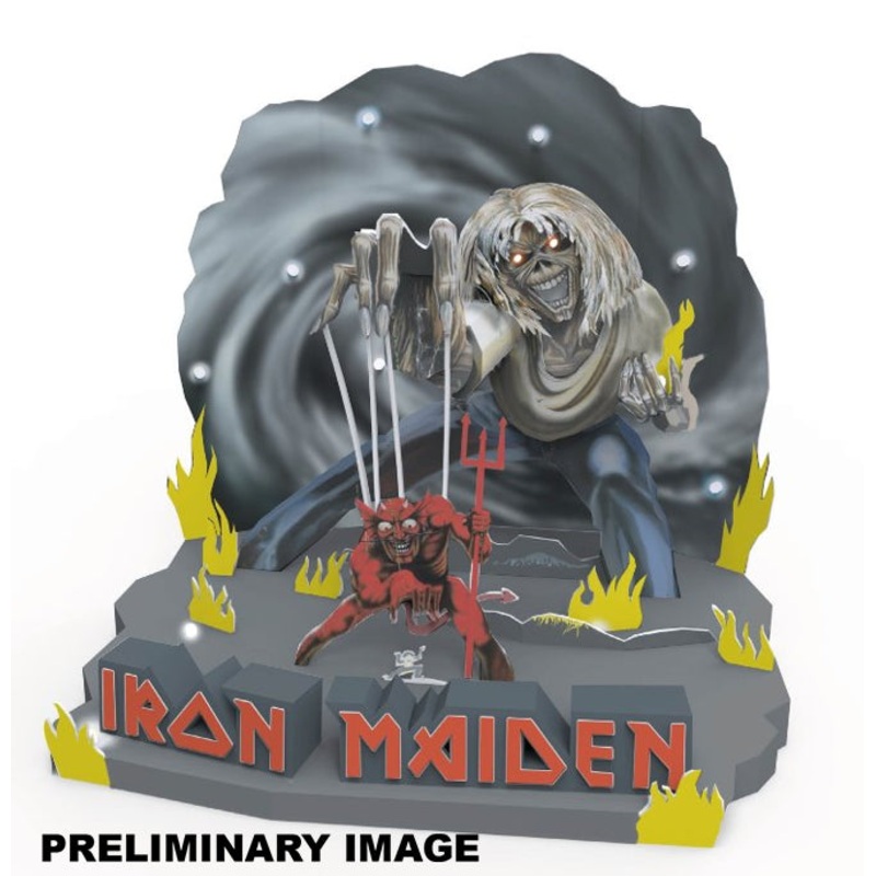 3D LED Band Logo IRON MAIDEN Model Kit
