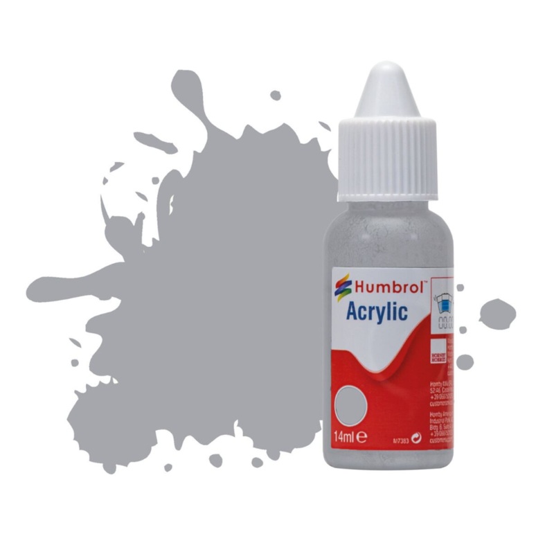 Acrylic Dropper Bottle – No 165 Medium Sea Grey – Matt – 14ml