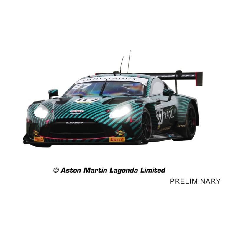 Carrera Digital 132 Aston Martin Vantage AMR GT3 Evo Blackthorn AMR, No.87 British GT 2025