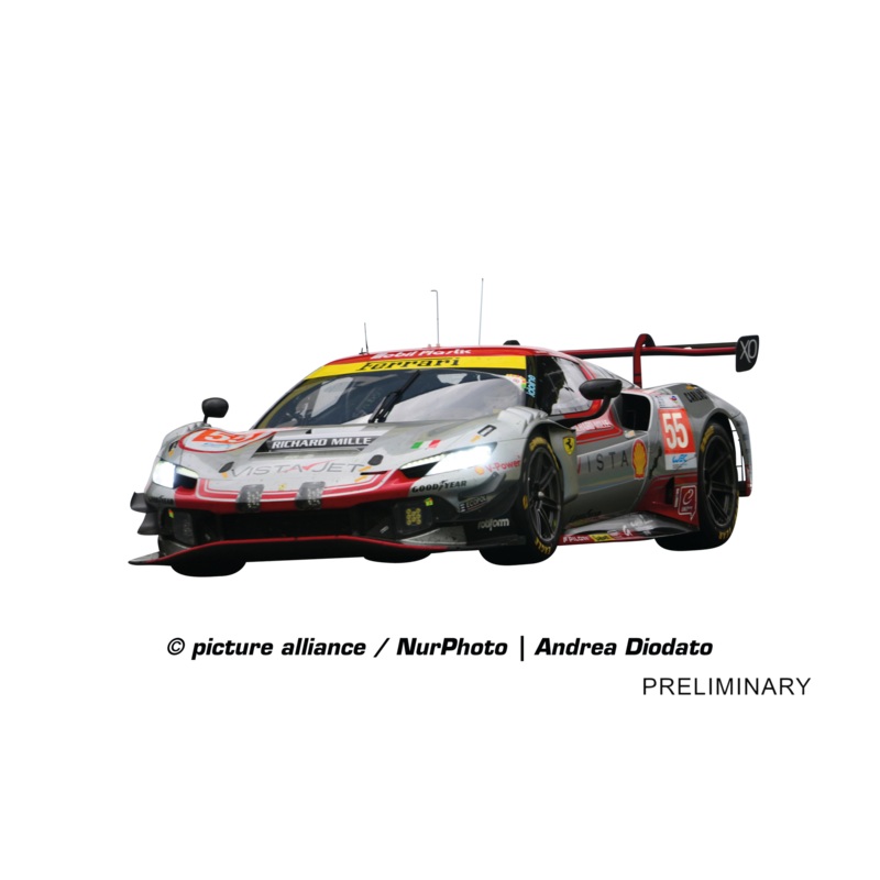 Carrera Digital 132 Ferrari 296 GT3 Vista AF Corse, No.55 FIA WEC 2025