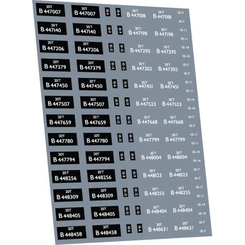 LMS 20T Coke Wagon: Early BR (Dia 1/150 & 1/151) Waterslide Decals