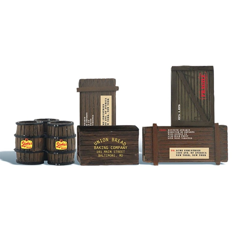 G Wooden Crates & Barrels