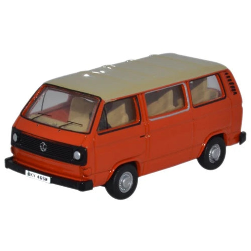 VW T25 Bus Ivory/Brilliant Orange