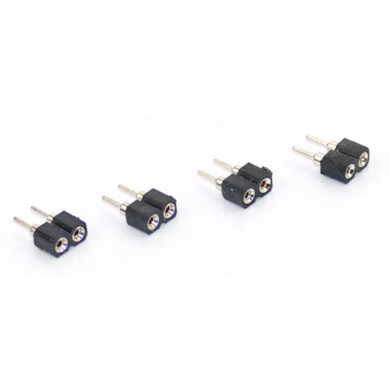2 Way PCB Single Inline Sockets (4)