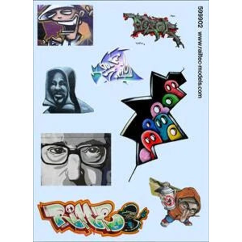 Graffiti: Artistic B Waterslide Decals