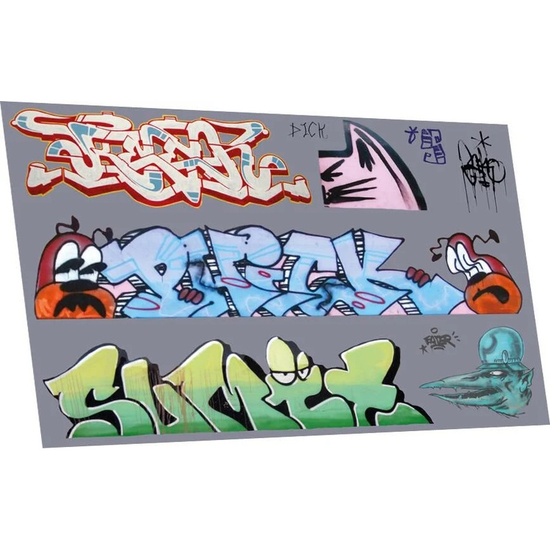 Graffiti: Artistic H (Suits Larger Wagons) Waterslide Decals