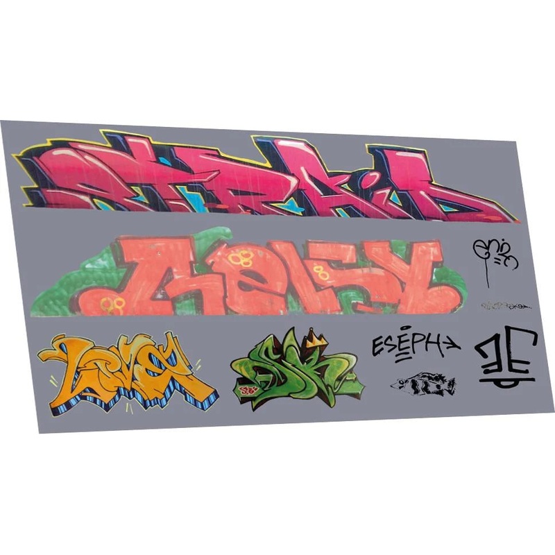 Graffiti: Artistic K (Suits Larger Wagons) Waterslide Decals