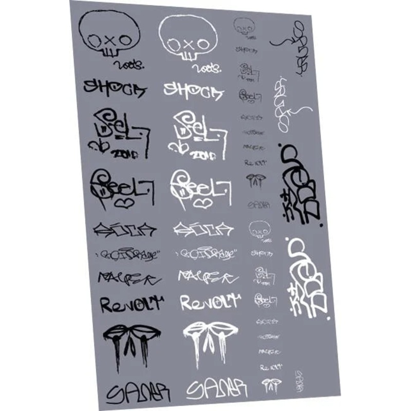 Graffiti: Tags Pack 12 Waterslide Decals