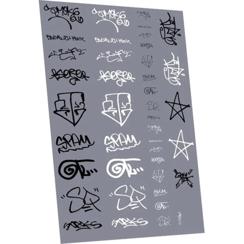 Graffiti: Tags Pack 13 Waterslide Decals