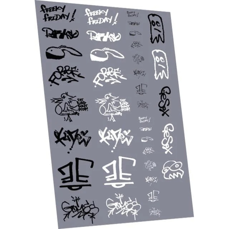 Graffiti: Tags Pack 4 Waterslide Decals