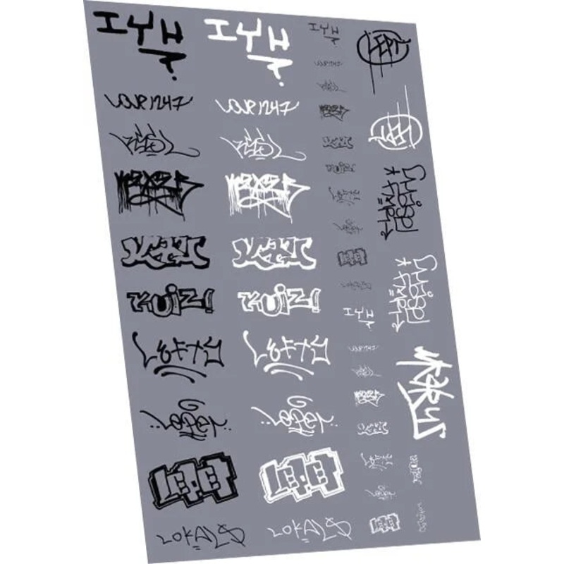 Graffiti: Tags Pack 7 Waterslide Decals