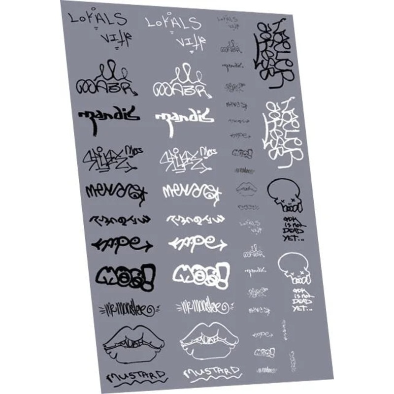 Graffiti: Tags Pack 9 Waterslide Decals