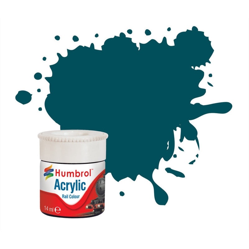 Humbrol RC411 Diesel Blue Matt – 14ml Acrylic Rail Colour Paint