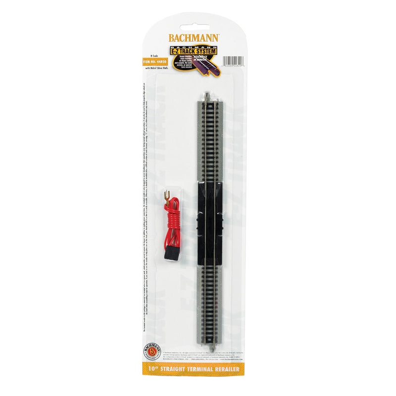 10 Straight Terminal Rerailer w/Wire (1/Card)