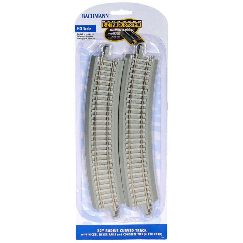 22′ Radius Curved Track – Concrete Sleepers (4/Card)