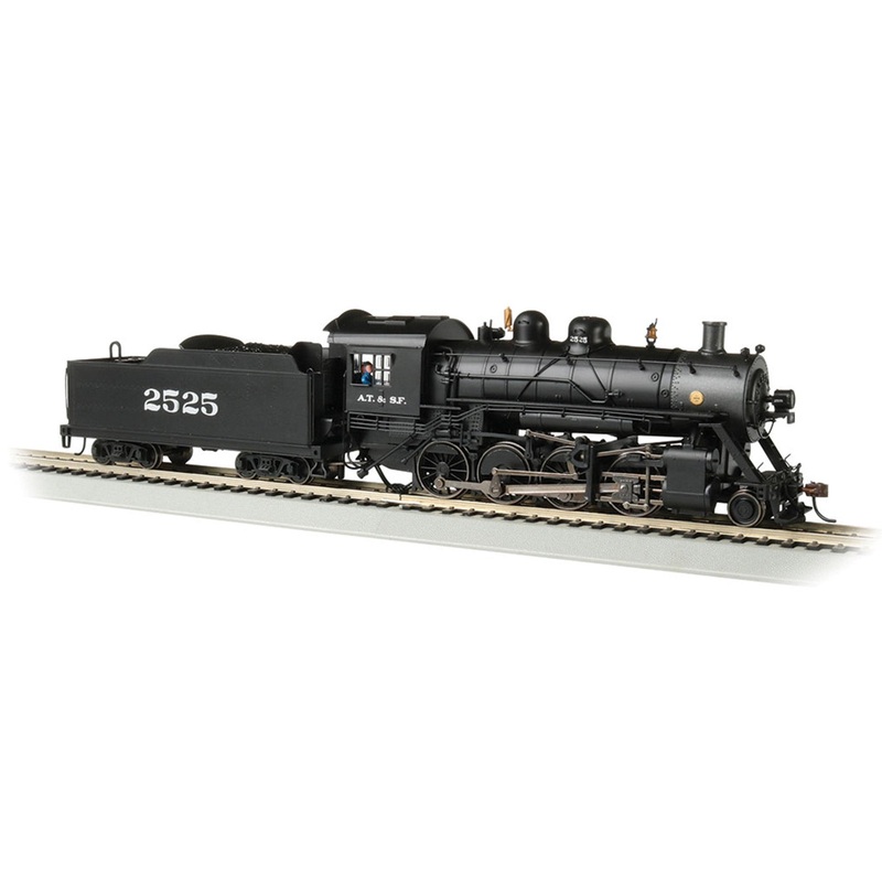 Baldwin 2-8-0 – Santa Fe #2525 Steam Locomotive – DCC Sound