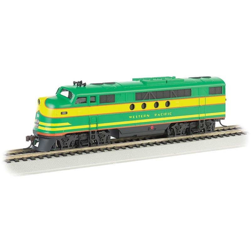 FT – Western Pacific (Green & Yellow) Diesel Locomotive – DCC Sound