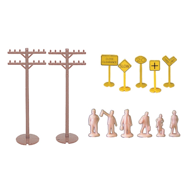 Layout Accessories Assortment (60 Pieces)